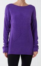 Ribbed Star Round Neck Jumper (4 Colours)