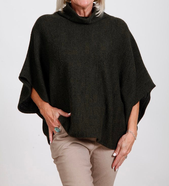 Goose Island 1165 Cowl Neck Poncho (9 Colours) – Missy Online