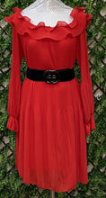 Bardot Pleated Chiffon Dress (4 Colours)