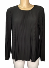 Cindy Rust Pleated Long Sleeved Top