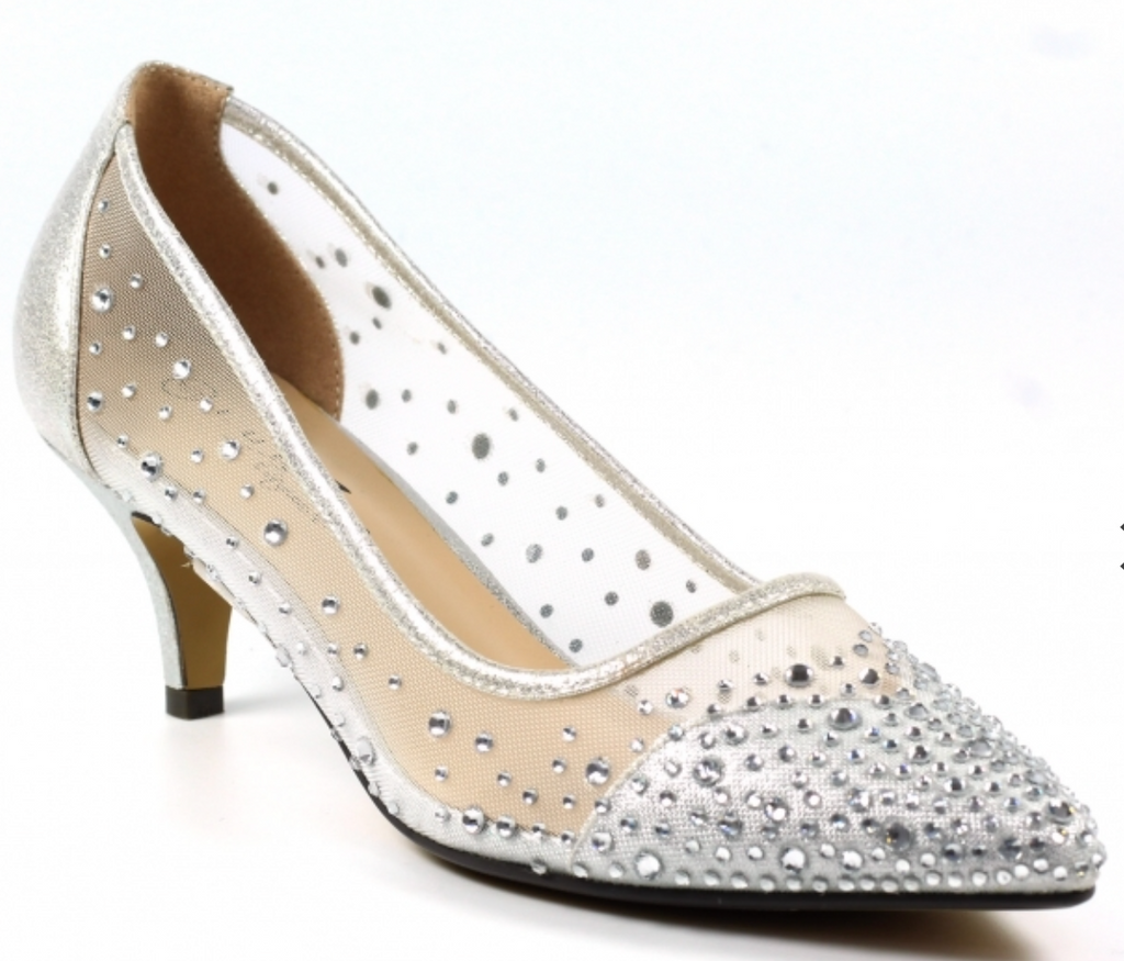 Lunar FLR524 Alisha Silver Low Heeled Court Shoes – Missy Online