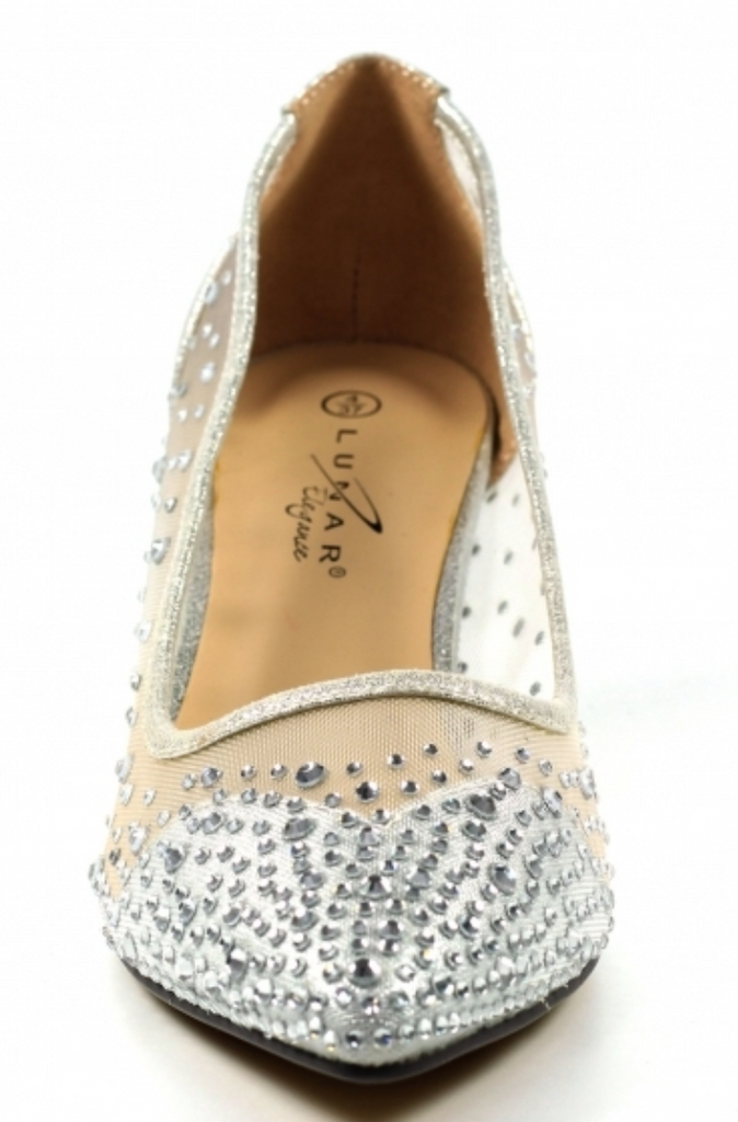 Lunar FLR524 Alisha Silver Low Heeled Court Shoes – Missy Online