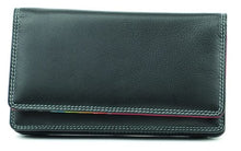 Large Leather Multicoloured Compartment Purse (3 Colours)