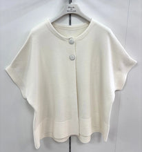 D.E.C.K By Decollage 11094 Plain Short Sleeved Knitted Button Cardigan (3 Colours)