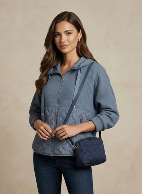 D.E.C.K By Decollage 3018 Plain Hooded Batwing Outerwear Jacket (3 Colours)