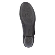 Rieker 41756-00 Black Lugano Leather Low Heel Mary Jane Style Shoes