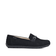 Rieker 43863-00 Black Nubuck Leather Loafers