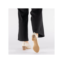 Rieker 44650-91 Alula Soft Gold Leather Block Heeled Court Shoes