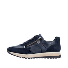 Rieker 49010-14 Navy Combination Leather Trainers