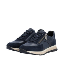 Rieker 49010-14 Navy Combination Leather Trainers
