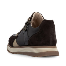 Rieker 49010-26 Chocolate Brown Combination Leather Trainers