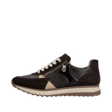 Rieker 49010-26 Chocolate Brown Combination Leather Trainers