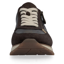 Rieker 49010-26 Chocolate Brown Combination Leather Trainers
