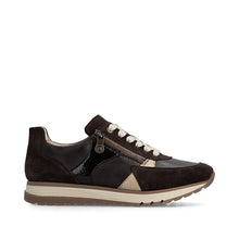 Rieker 49010-26 Chocolate Brown Combination Leather Trainers