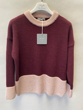 D.E.C.K By Decollage 5009-02 Round Neck Colour Block Knit Jumper (2 Colours)