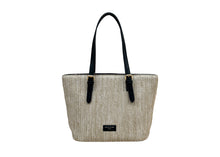 David Jones 7051-3 Medium Rattan Shopper Style Handbag With Coloured Trim(4 Colours)