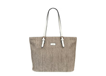 David Jones 7051-5 Rattan Large Shopper Style Handbag With Coloured Trim (4 Colours)