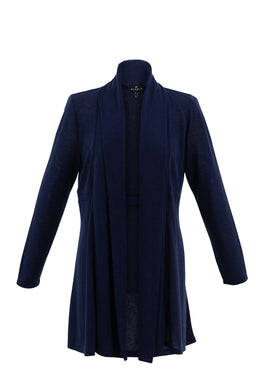 Marble 7372 Navy Edge To Edge Long Line Cardigan