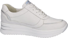 Waldlaufer Arianna 77500 311 663 White And Silver Leather Trainers