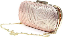 Lunar ZLR524 Francie Rose Gold Gemstone Matching Clutch Bag