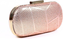 Lunar ZLR524 Francie Rose Gold Gemstone Matching Clutch Bag