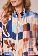 D.E.C.K By Decollage 8772 Abstract Print Bomber Jacket (2 Colours)