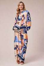 D.E.C.K By Decollage 8772 Abstract Print Bomber Jacket (2 Colours)