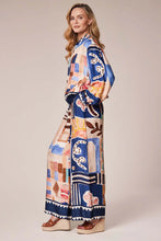 D.E.C.K By Decollage 6655 Abstract Print Wide Leg Palazzo Trousers (2 Colours)