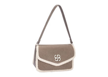 David Jones CM7753 Fungi Shearling Shoulder Bag