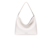 David Jones CM8222 Plain Slouch Shoulder Bag With Keyring Scarf Detail (4 Colours)