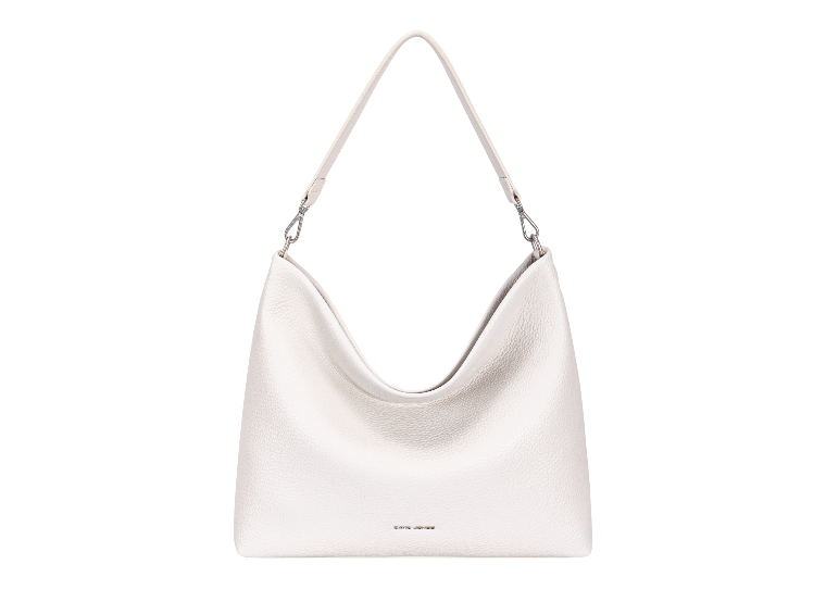 David Jones CM8222 Plain Slouch Shoulder Bag With Keyring Scarf Detail (4 Colours)