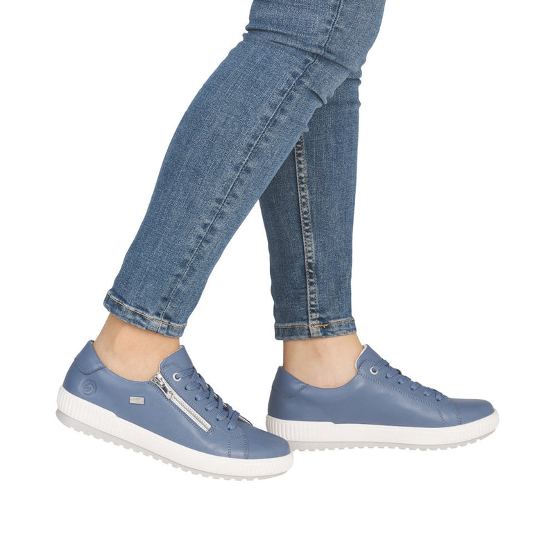 Remonte D0700-16 Sweet Jeans Blue Leather Tex Trainers – Missy