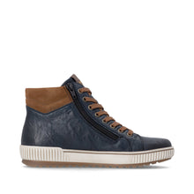 Remonte D0772-16 Navy And Tan Leather Tex Trainer Boots