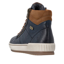 Remonte D0772-16 Navy And Tan Leather Tex Trainer Boots