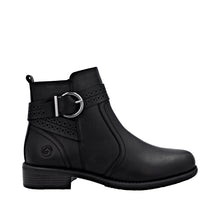 Remonte D0F81-00 Odeon Black Leather Ankle Boots
