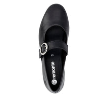 Remonte D0K14-00 Black Leather Mary Jane Style Shoes