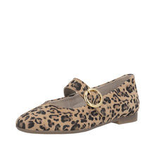 Remonte D0K14-90 Leather Leopard Print Mary Jane Shoes