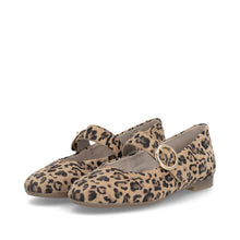 Remonte D0K14-90 Leather Leopard Print Mary Jane Shoes