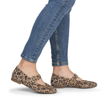 Remonte D0K14-90 Leather Leopard Print Mary Jane Shoes