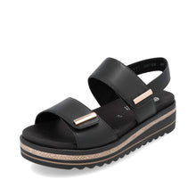 Remonte D0Q59-00 Black Leather Sandals