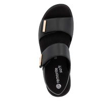 Remonte D0Q59-00 Black Leather Sandals