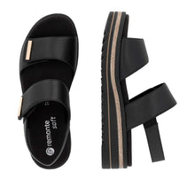 Remonte D0Q59-00 Black Leather Sandals