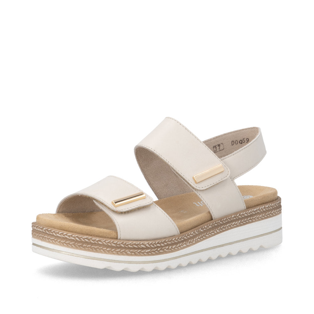 Remonte D0Q59-61 Lugano Beige Leather Sandals