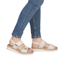 Remonte D0Q59-61 Lugano Beige Leather Sandals
