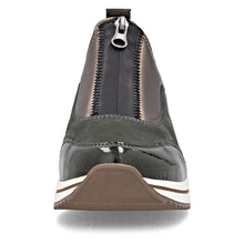 Remonte D0T08-54 Largo Green Combination Zip Front Wedge Trainers