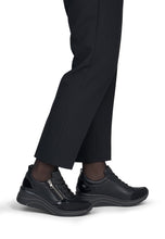Remonte D0T22-03 Black Leather And Scuba Combination Wedge Trainers