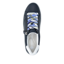 Remonte D1C01-14 Lugano Navy Leather Flatform Trainers