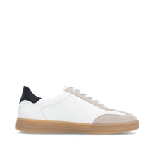 Remonte D2C01-83 Off White And Black Combination Leather Trainers