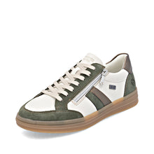Remonte D2C04-60 Rock Cream And Green Combination Tex Trainers