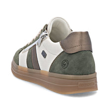 Remonte D2C04-60 Rock Cream And Green Combination Tex Trainers
